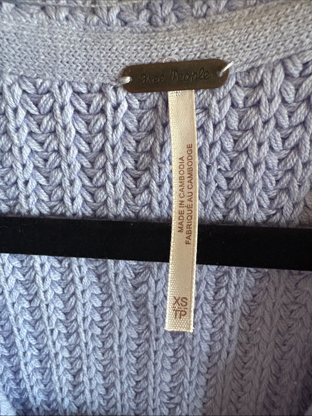 NEVER WORN!!!Free People Lavender Rib-Knit Button Cardigan - Picture 5 of 5